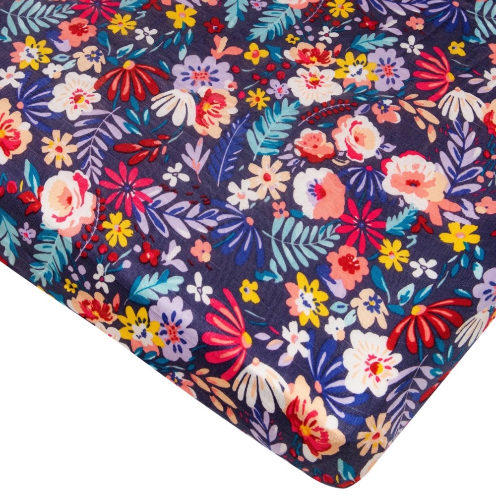 Loulou Lollipop Floral Field Crib Sheet
